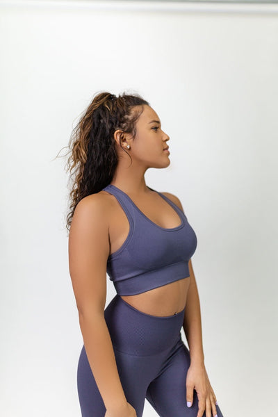 Fit Collection Sports Bra - Steel
